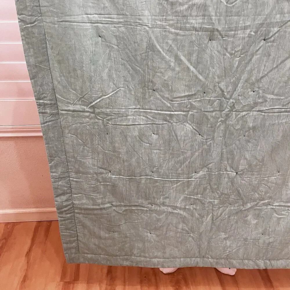Handmade Patchwork Quilt Throw Lap Blanket Floral Teal Green
